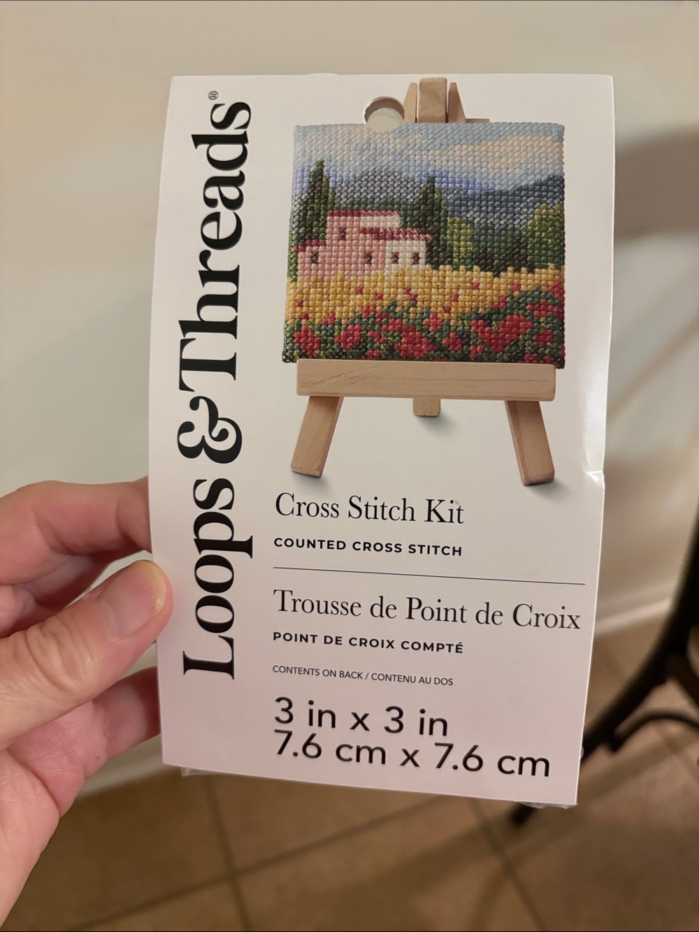Loops and Thread Cross Stitch Kit - Multicolor Mini Landscape